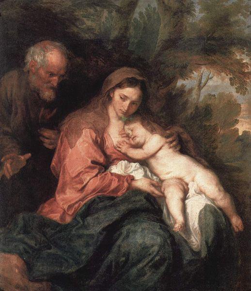 Anthony Van Dyck The Rest on The Flight into Egypt oil painting picture